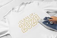 Vista 2 de Class of 2028 Iron On Decal, Senior Class Shirt Patch, Heat Transfer, HTV Graphic Tshirt Sticker, DIY Crafts, Pick Size Color, Iron-On Almost