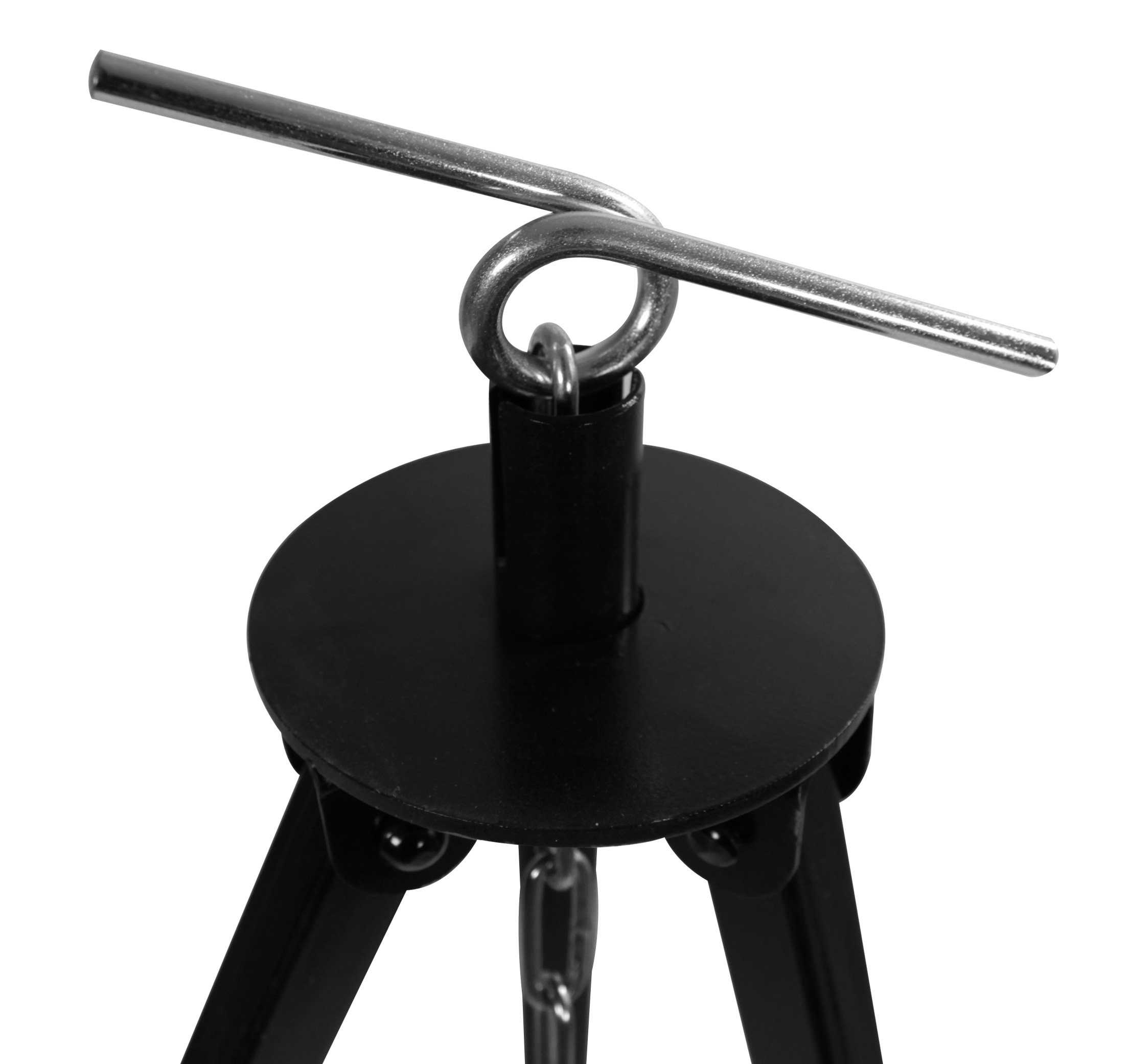 GRILLPLANET Dreibein Gestell für Gulaschkessel und Schwenkgrill ca. 180 cm mit Kettenhöhenverstellung durch Kettenzug