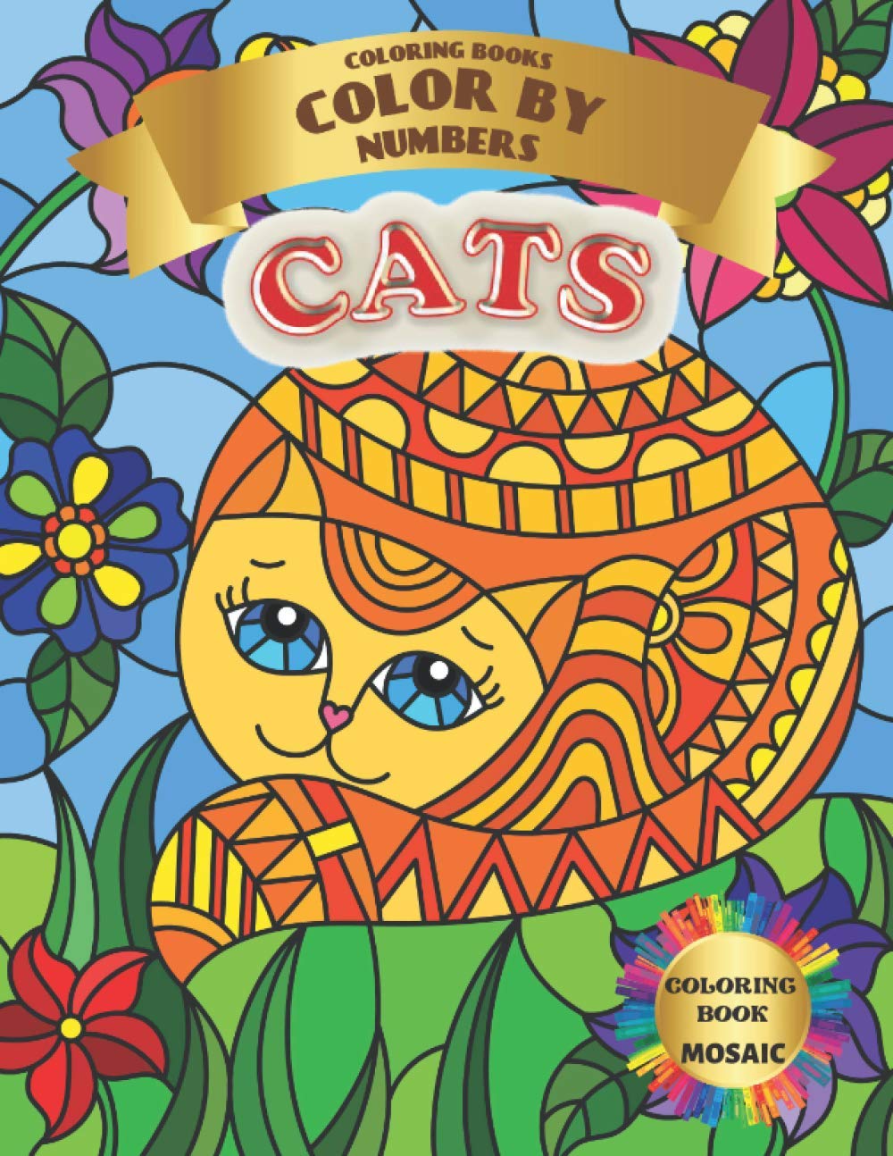 buy-coloring-book-color-by-numbers-mosaic-cats-coloring-with