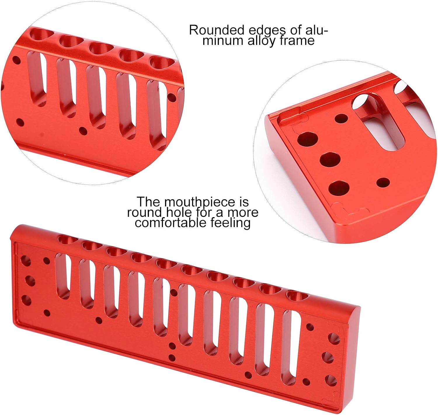 Harmonica Comb for SP20 Aluminum Aalloy 10 Hole Blues Hormonica Comb Parts Musical Instrument Parts