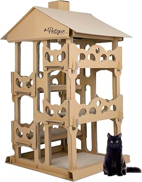 Petique Feline Chateau Cat House, Kraft, One Size CH03010200