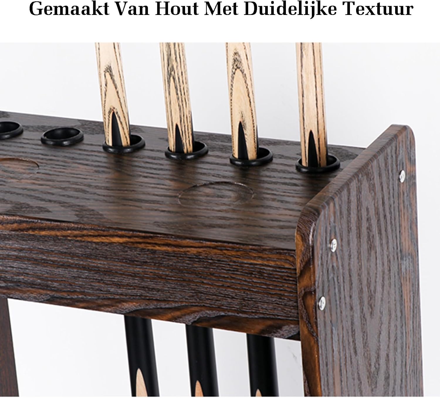 Pool Cue Rack,Pool Cue Holder,Pool Cue Rack Floor Stand,Fishing Rod Storage Rack,Holds 12 Cue,for Indoor Bar Billiard Room School Home Club(Brown 2)