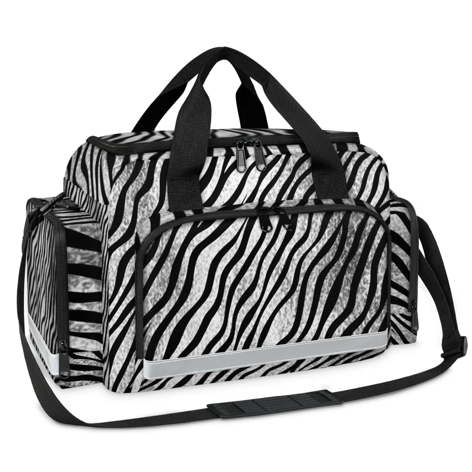 GzLeyigou First Aid Bags Empty, Bold Leopard Print Emergency Bag First Aid Kit Multiple Compartment Kit Carrier On Call Trauma Bag For Paramedics Emergency Medical Supplies Kit