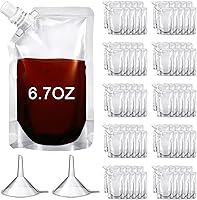 Vista 8 de Meanplan 100 Piezas Bolsas de Plástico a Granel Bolsas Exprimibles Reutilizables Bolsas de Jugo de Plástico Transparente a Prueba de Fugas