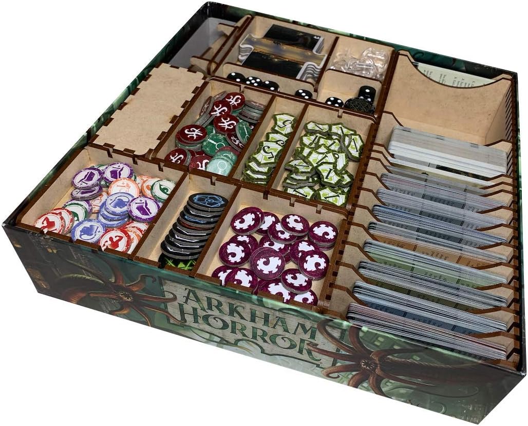 Arkham Horror Storage Organizer Insert from Go7 Gaming (3rd Edition)