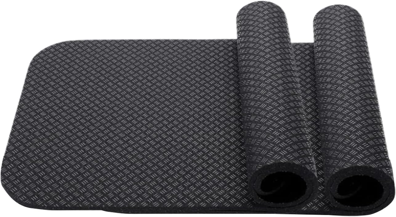 Bike Mat Indoor,Folding Non-Slip Anti Vibration Treadmill Pad – Indoor Stationary Bike Floor Protector – for Home Gym Treadmill Cycles Fitness