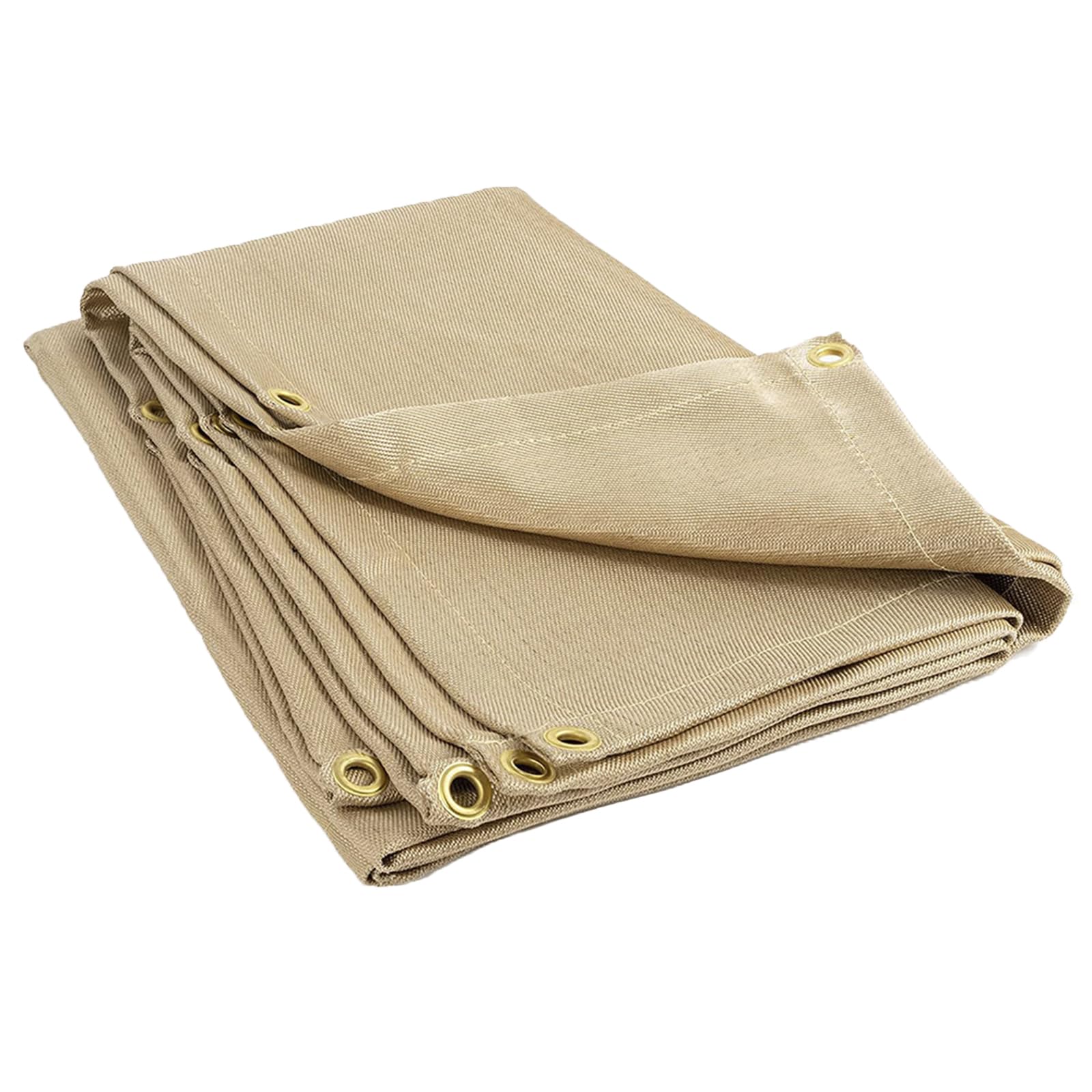 Coperta per Saldatura con Occhielli, Coperta Antincendio di Emergenza Portatile in Fibra di Vetro, Coperta Ignifuga Ignifuga per Auto Griglia per Camino Scuola Domestica,1.8x2.4M/6x8FT
