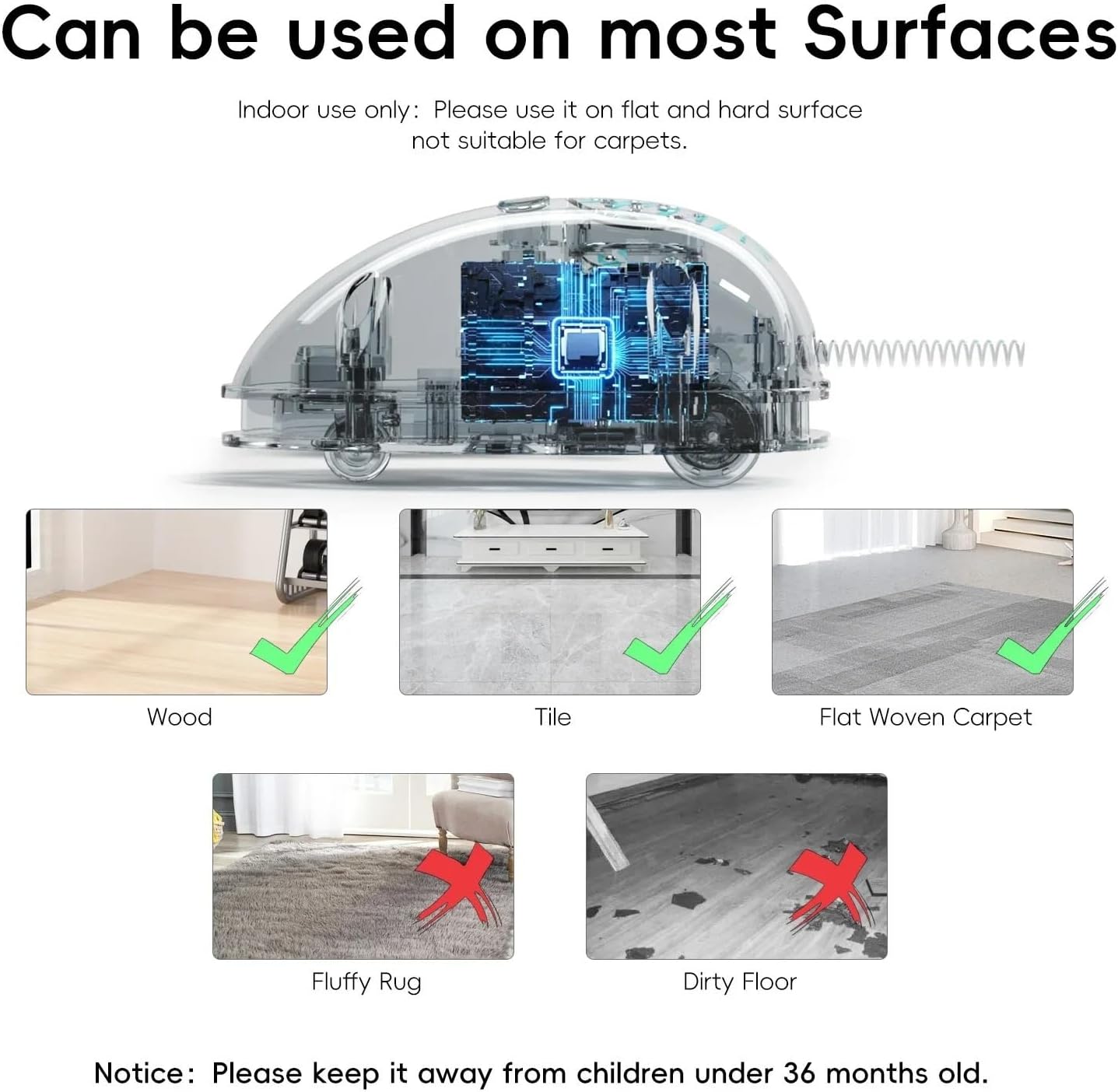 Moving Mouse Cat Toy with Feather & Sound Box, Rechargeable Motion Interactive Cat Toy(Blue Mouse)