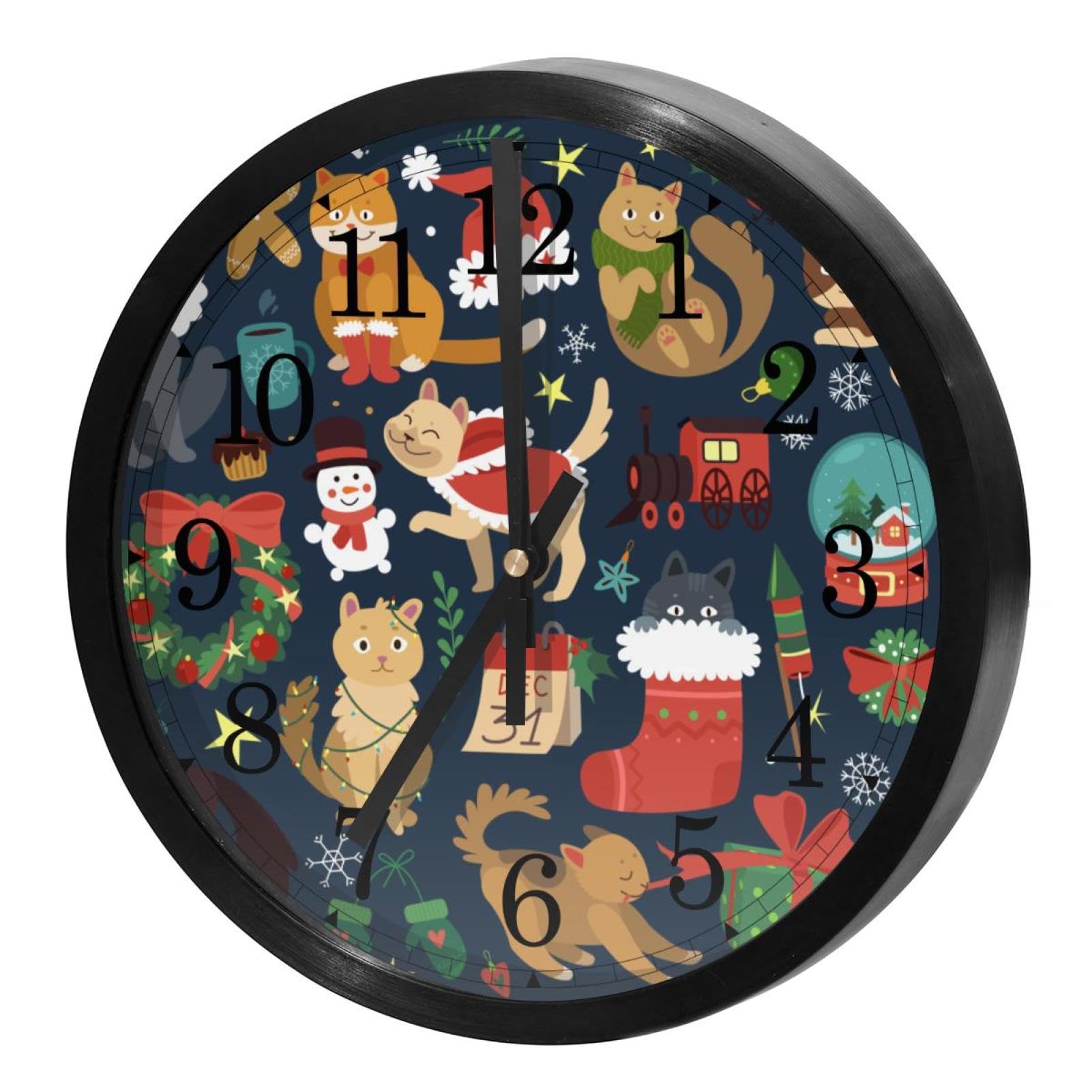 Horloge murale silencieuse fusée pour chambre enfant et école