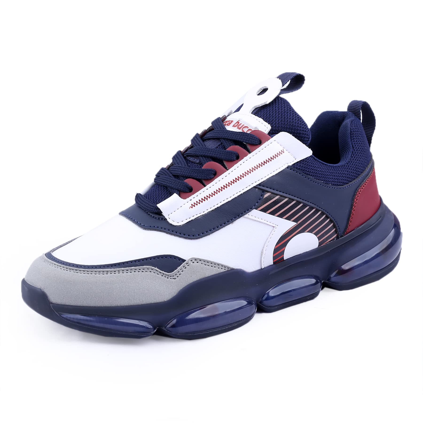 Bacca Bucci® Viking Men Exclusive X9X Elevated Sneakers | Hyper Airsole Conduit- Blue, Size UK10 (B0C28G47TB) Amazon Price History, Amazon Price Tracker