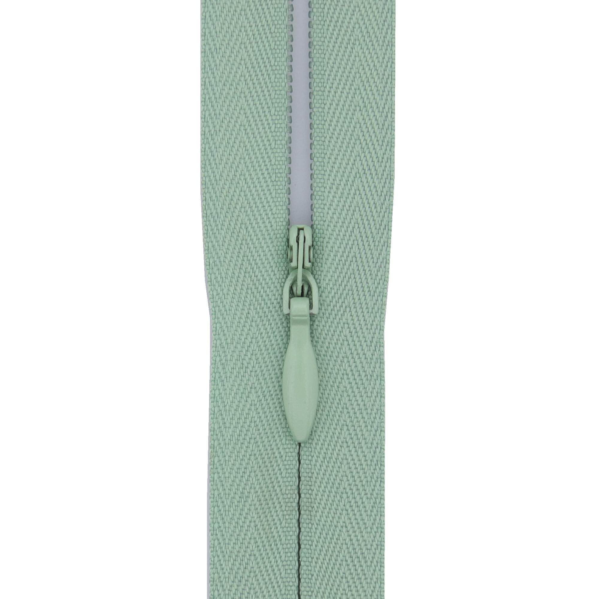 Y-Connection Seafoam Mint #3 Invisible Zip 16 Inch (40Cm) – Close-End With Woven Tape For Sofa Cushions, Pillows & Dress Backs - Professional Hidden Nylon Zips For Home Decor & Dressmaking -1 Zip (Seafoam Mint)