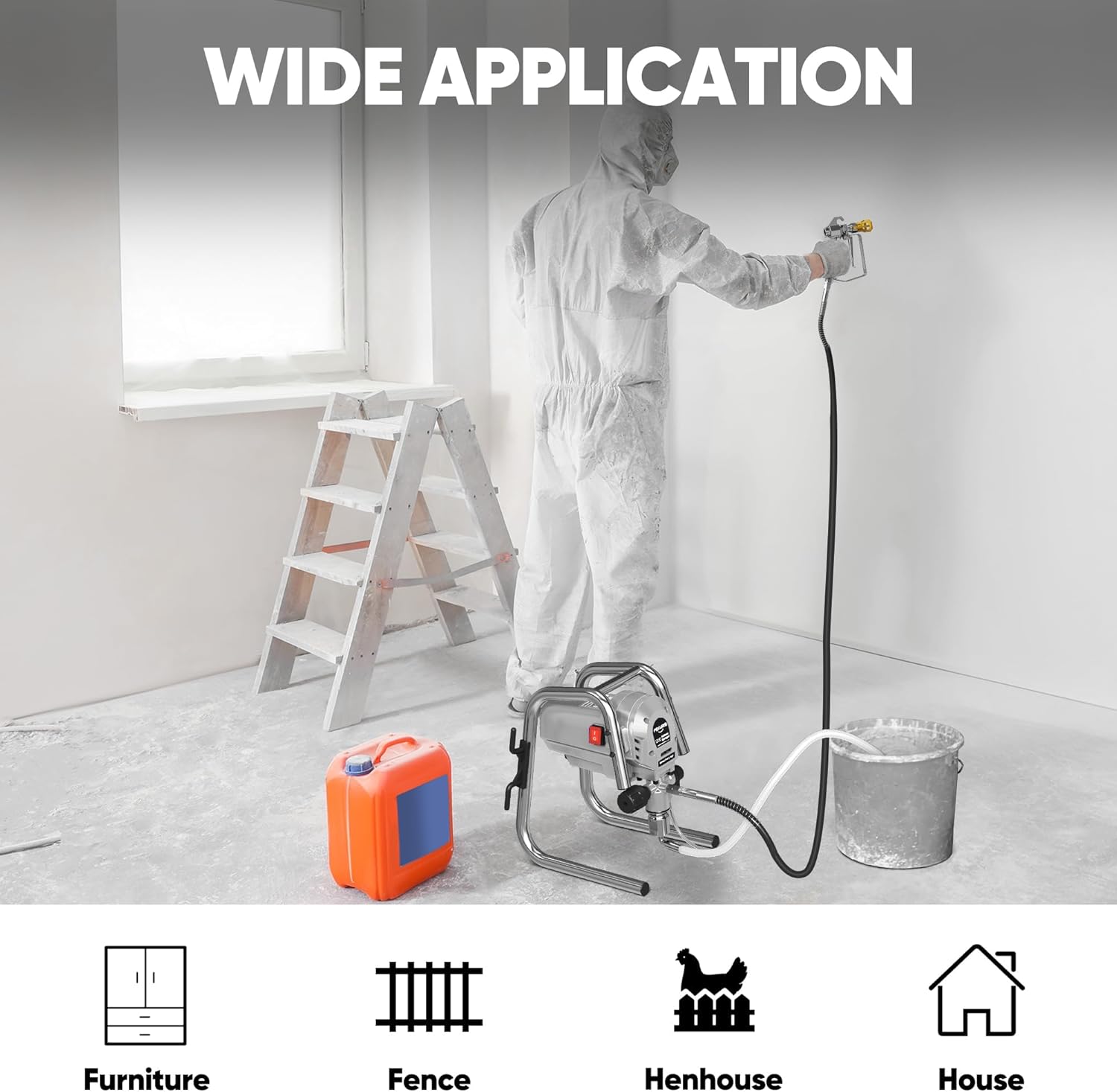 POXURIO Airless Sprayer wide application