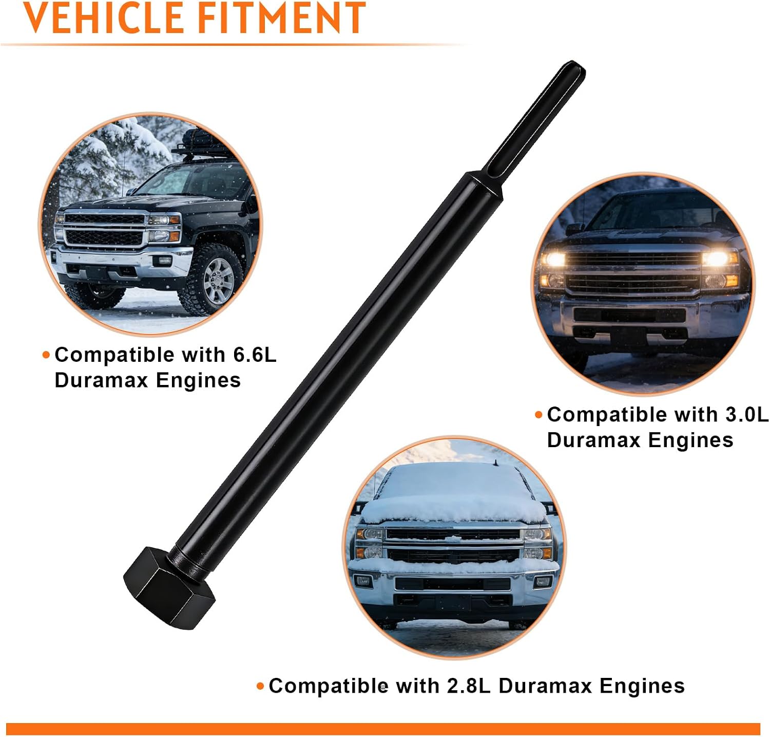 GM-52074 EN-52074 OTC-7223 Glow Plug Bore Reamer Tool Compatible with Duramax 6.6L 3.0L 2.8L Engines, Carbon Buildup Removal & Thread Cleaning Glow Plug Reaming Tool