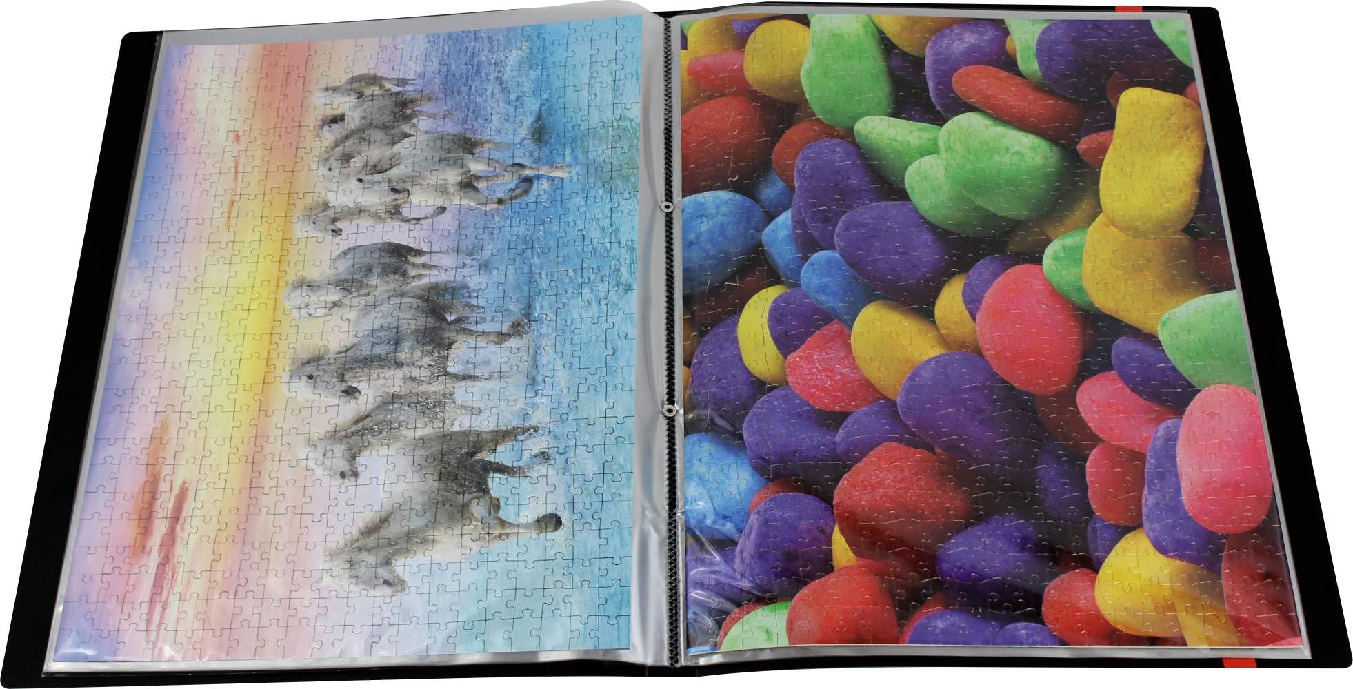 Puzzlemappe Aufbewahrungsmappe, 1 Stück, passend für 20 geklebte Puzzle je 500 Teilen