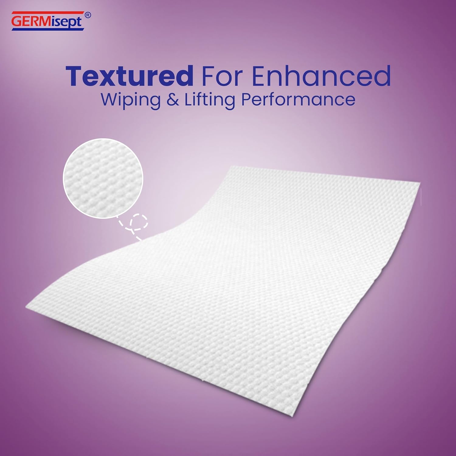 Germisept 70% Isopropyl Alcohol Wipes - First Aid Cleansing Cloths & Wipes - Bulk Buy (4 X 150 Canisters = 600 Wipes)