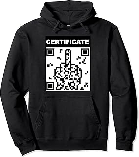 Fun Certificate Vaccination Test 3G 2G Vaccination Certificate Pullover Hoodie