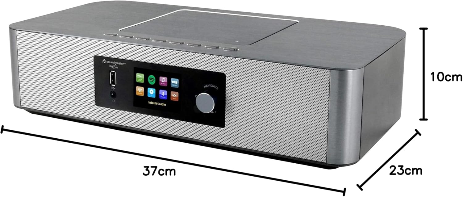 Soundmaster ICD2020 with dimensions