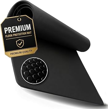 Floordirekt Sparta Floor Protection Mat - Non-Slip Fitness Mat & Underlay Mat for Treadmill, Cross Trainer & Fitness Equipment, Shock Absorbing