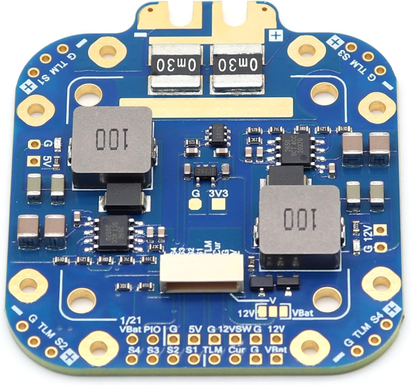 FCHUB-12S 440A 5V 12V ESC 配電基板サポートダブル出力 Quadcopter アクセサリー軽量 Quadco