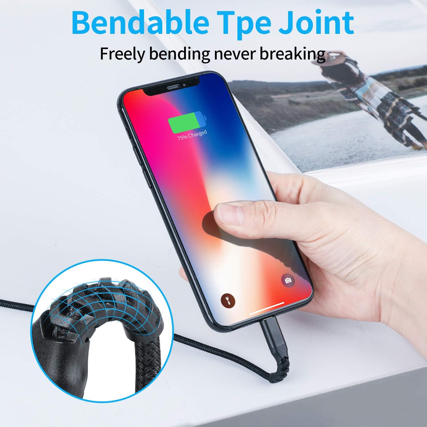 [Apple MFi Certified] iPhone Charger 10 ft (2pack),10 Foot Long Lightning Charger Cable, High-Speed iPhone Cord with Premium Connector for iPhone 11/11Pro/11Max/ X/XS/XR/XS Max/8/7/6/5S/SE