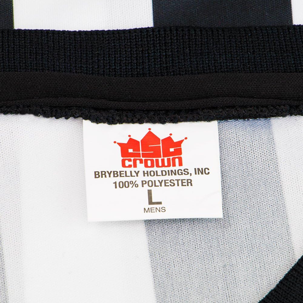 Crown Sporting Goods Men's Official Striped Referee/Umpire V-Neck Jersey : Sports & Outdoors