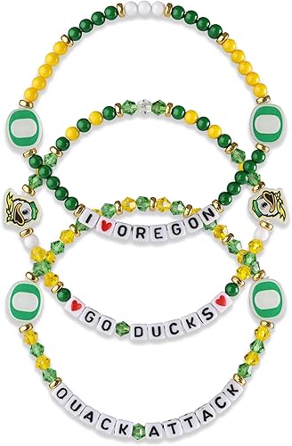 Miniatura 84 de FOCO NCAA unisex-adulto Paquete de 3 Pulseras de la Amistad con Cuentas con Logotipo de Equipo Universitario de la NCAA Oficialmente Licenciadas