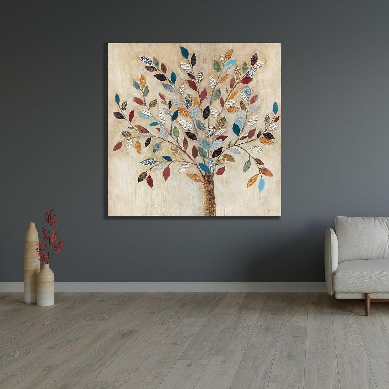 ArtDirect Whimsical Wood Unframed Art Print Giclee Poster by Tava Studios - Ready for Framing with Customization Sizes 8x8, 11x11, 16x16, 24x24, 36x36, and 48x48 Inches