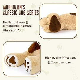 MaoGoLan Giant Dog Plush,31 Large Stuffed Animal Dog, Fluffy and Cuddly Stuffed Puppy Stuffed Animal Throw Pillow Toy Birthday for Girls Kids