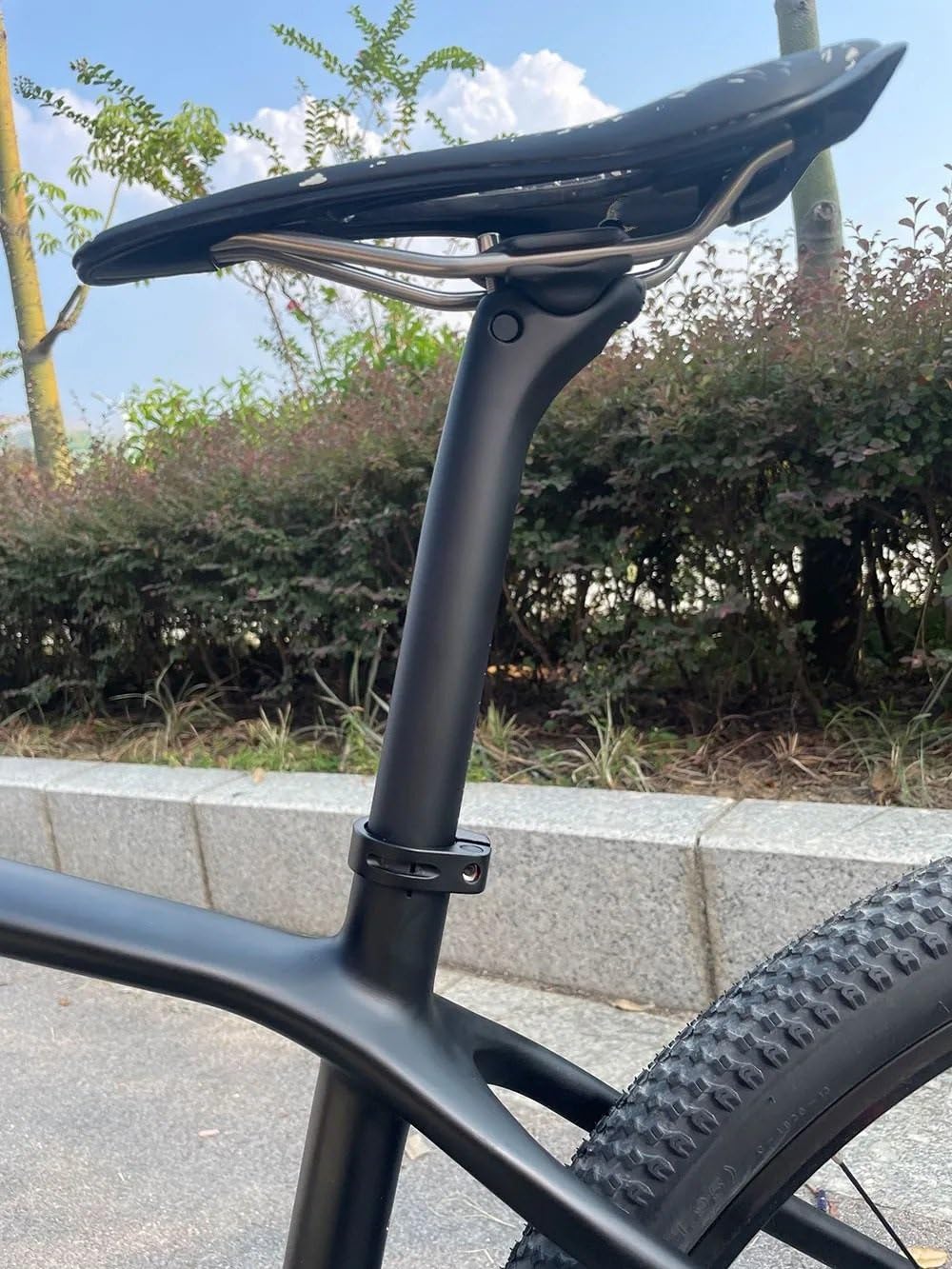MTB E-Bike rower podsiodłowa Do słupka siodełka z włókna węglowego 27,2/30,9/31,6 mm przesunięcie Comp sprężynowa sztyca podsiodłowa