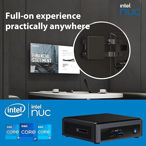 Miniatura 8 de Kit de rendimiento Intel NUC 11 2022 NUC11PAHi7 (4 núcleos i7-1165G7, 32 GB de RAM, 1 TB PCIe SSD, gráficos Iris) Mini computadora de escritorio