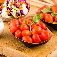 Vista 3 de Restaurantware Bio Tek - Botes de papel de 4 onzas, 50 bandejas desechables #25 para alimentos, forro de polietileno, cestas de alimentos de papel