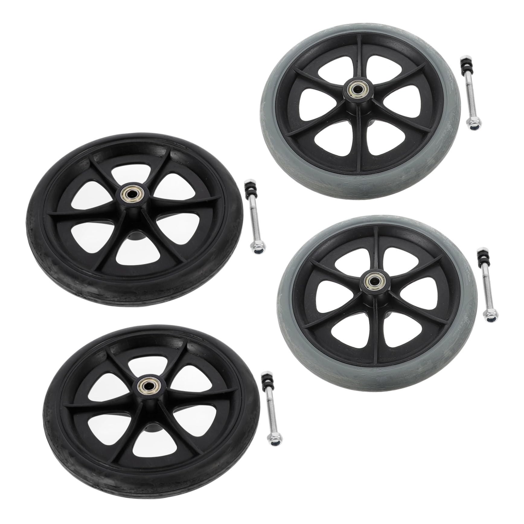 Rueda Delantera para Silla de Ruedas, 4 Piezas, Repuesto