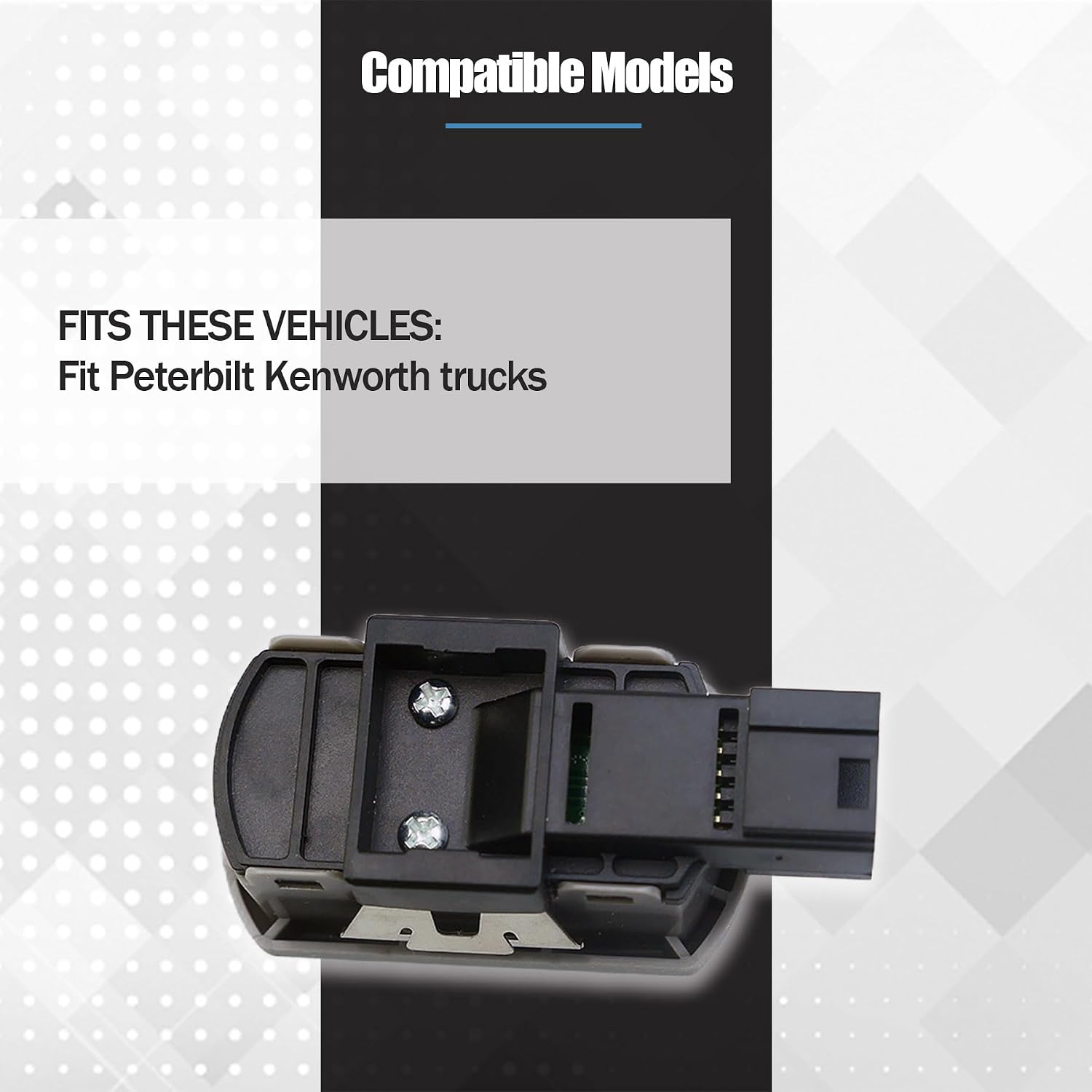 P27-1181-004 Rear View Mirror Switch Fit for Peterbilt Kenworth Replace 271181004 P271181004 Power Mirror Control Heated Switch Button