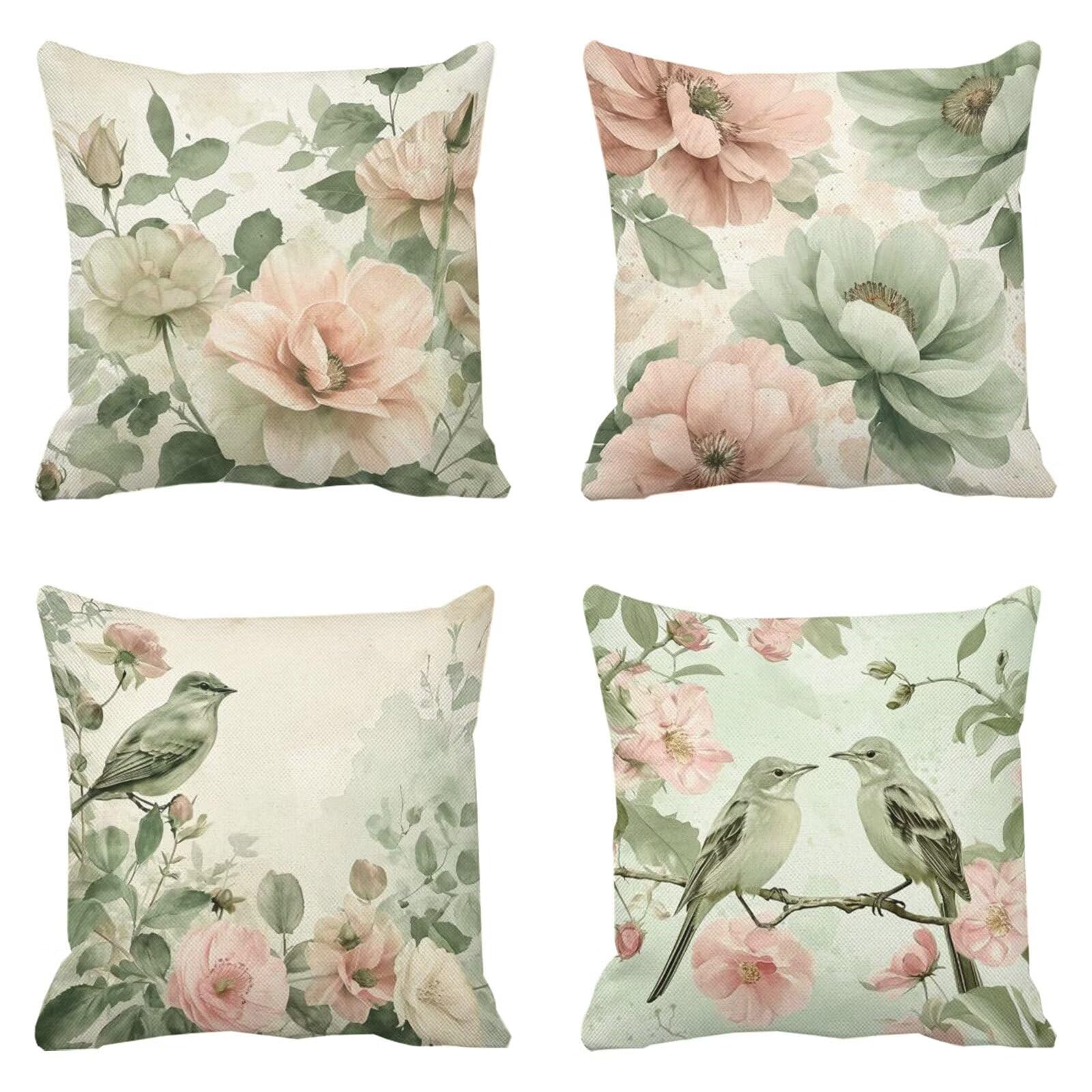 Coussin exterieur impermeable rose 50x50 cm avec fermeture invisible pour decoration jardin