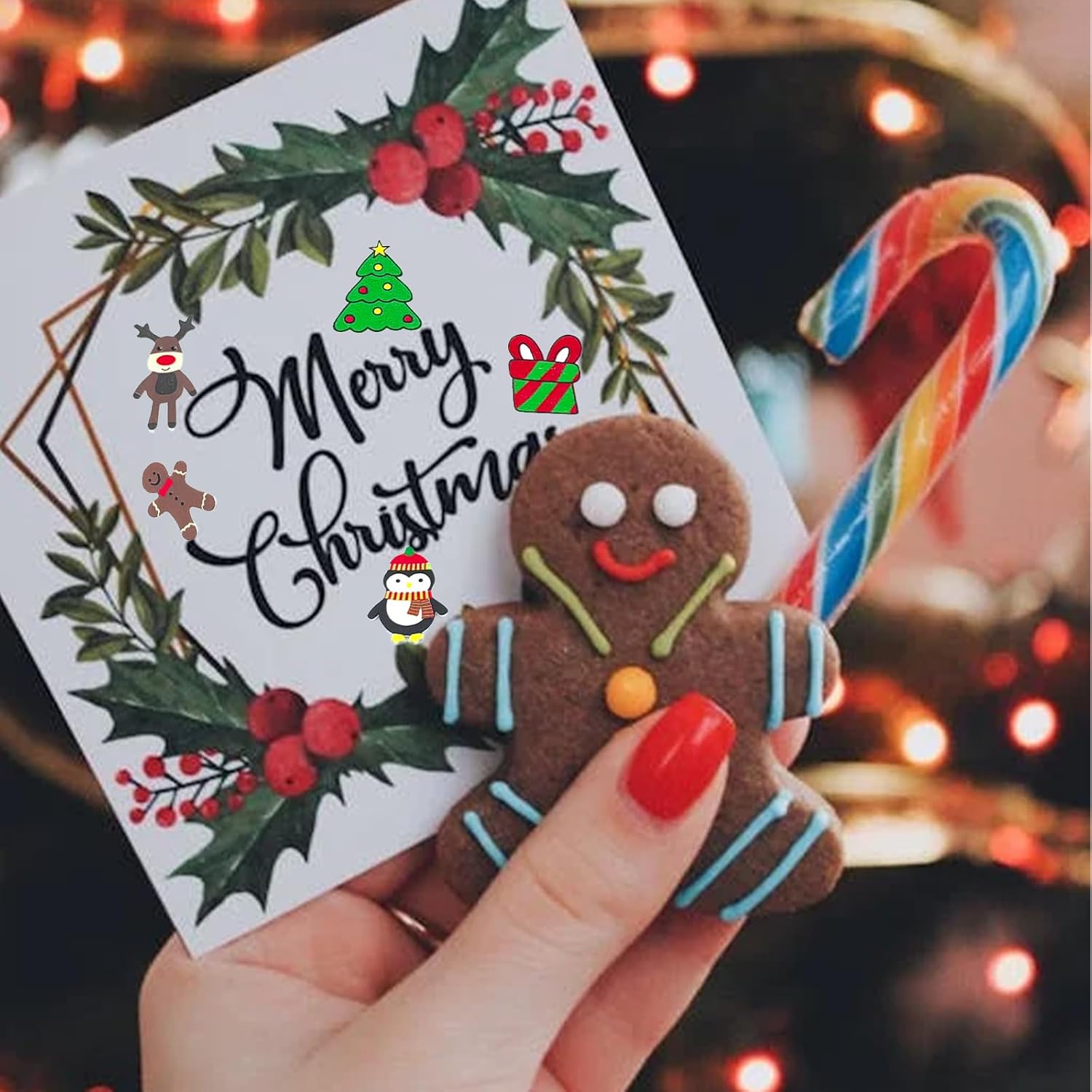 Christmas Foam Stickers,self-Adhesive Puffy Holiday Shapes Decorating of Materials for Winter Supplies (342PCS Christmas Stickers) - Image 6