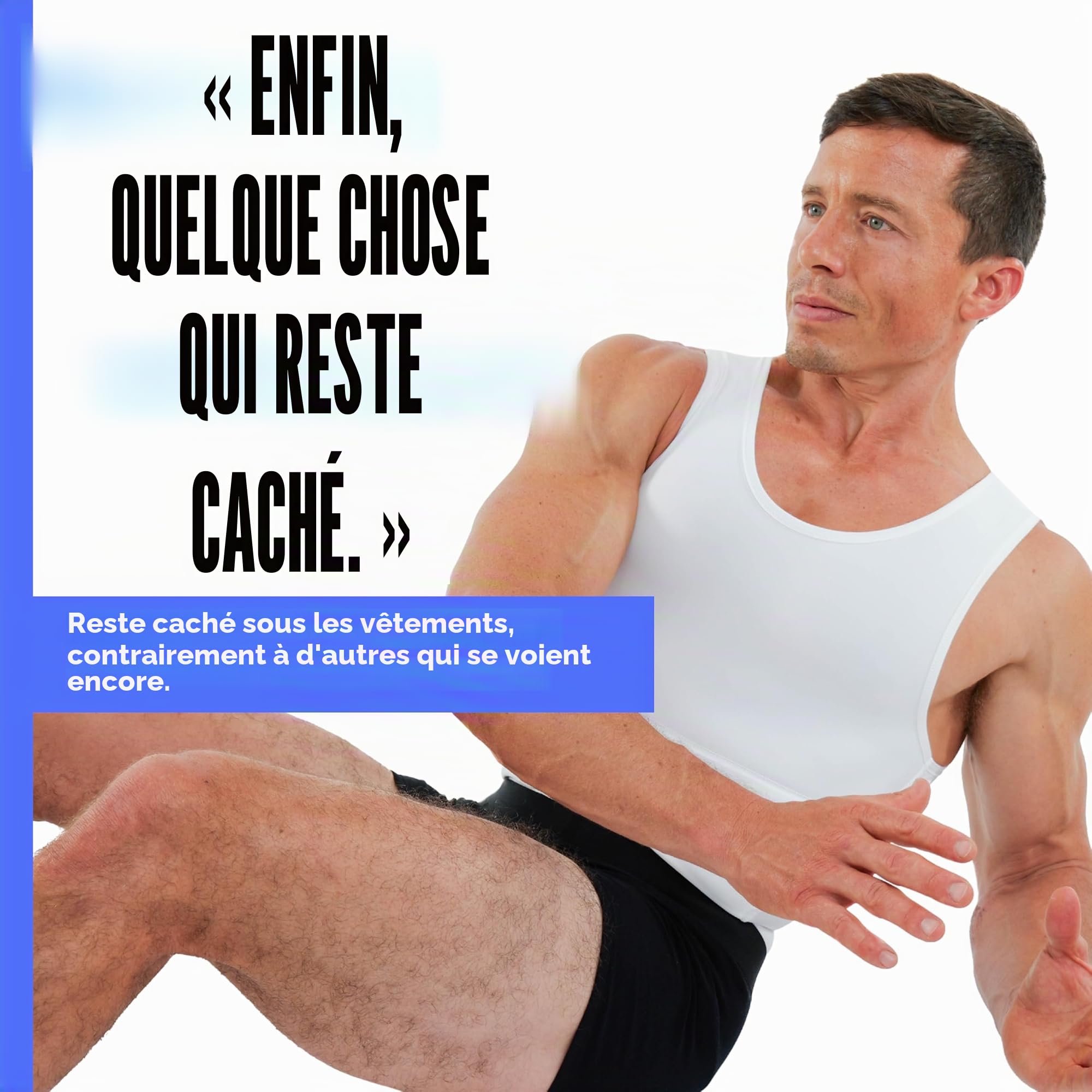 Esteem Apparel max originale poitrine minceur hommes & body shaper compression t-shirt