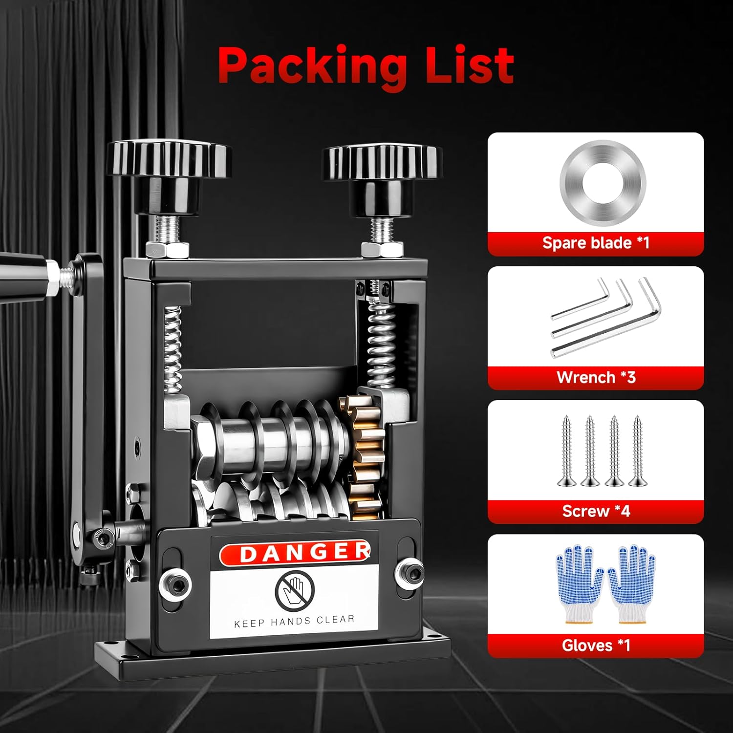 Manual Wire Stripper Machine, Wire Stripping Machine with 6 Channels & 5 Blades for 0.12" to 0.67" Scrap Copper Wire, Drill Powered Hand Crank Wire Stripper Tool for DIY Cable Copper Wire Recycling