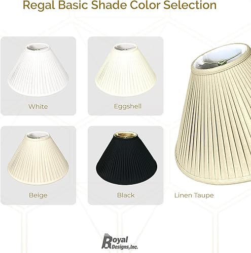 Miniatura 5 de Royal Designs Coolie Empire - Persiana básica plisada lateral, color negro con dorado, 5 x 14 x 9.5 pulgadas (BS-727-14BLKGL)