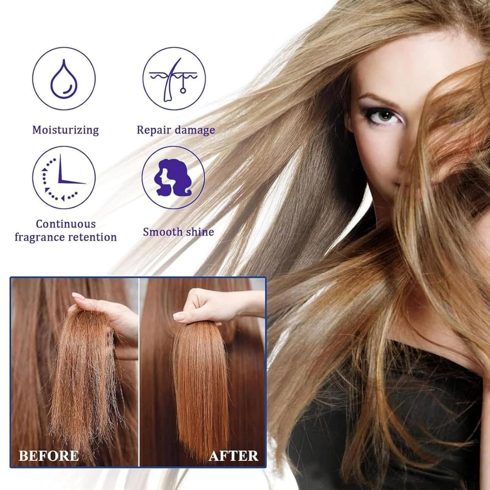 Lumino Liss sans Formol, Crème lissante, Cheveux Lisses et Soyeux, sans frisottis - Brillance Longue durée (1pc)
