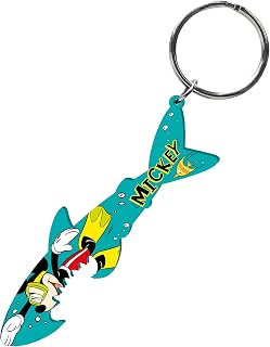 Disney Mickey and Gang Shark Diving Bottle Opener Key Ring