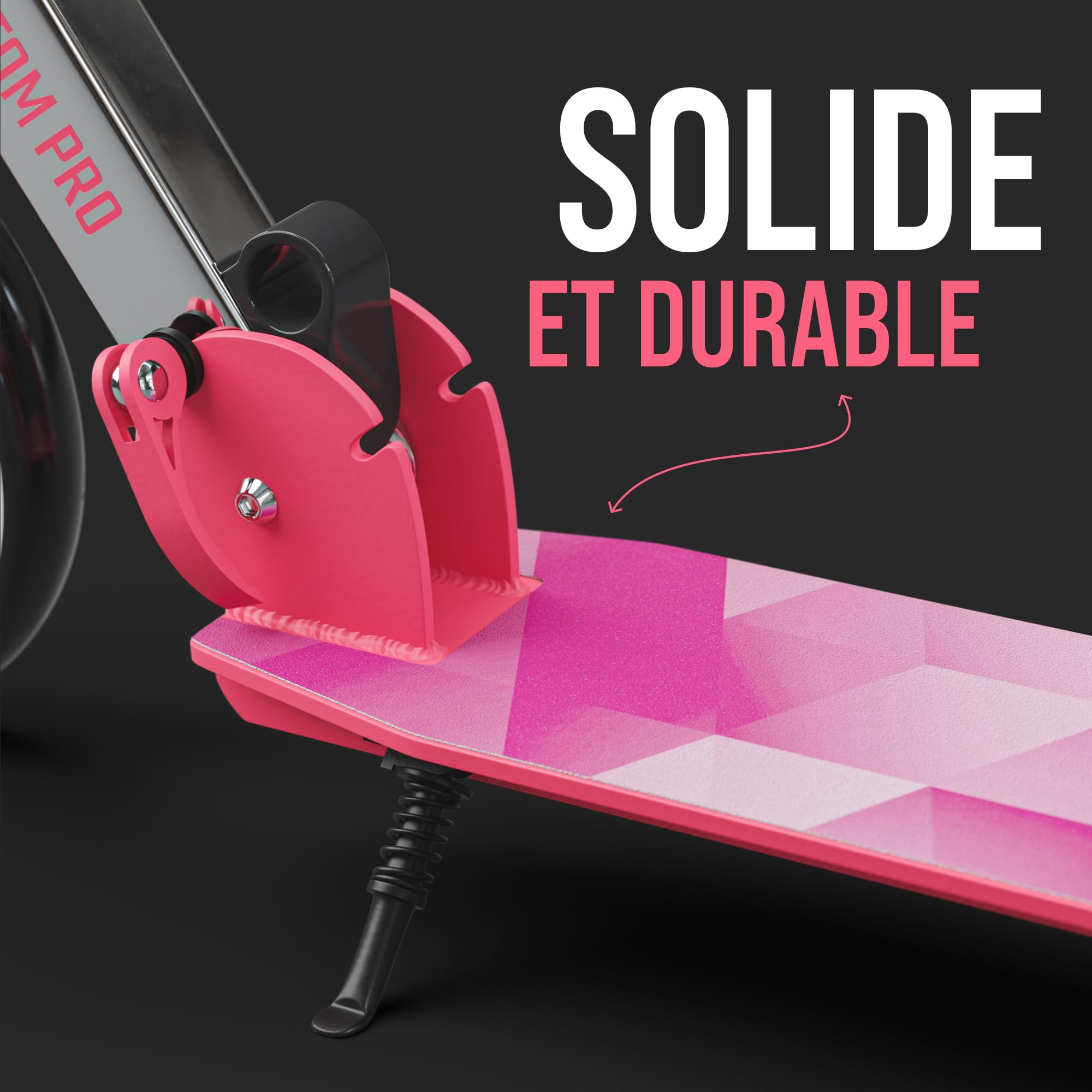 Apollo Trotinette aux Roues XXL - 200mm - Trotinette Freestyle de Ville Phantom Pro - City Scooter Pliable et à Hauteur Ajustable pour Adultes et Enfants