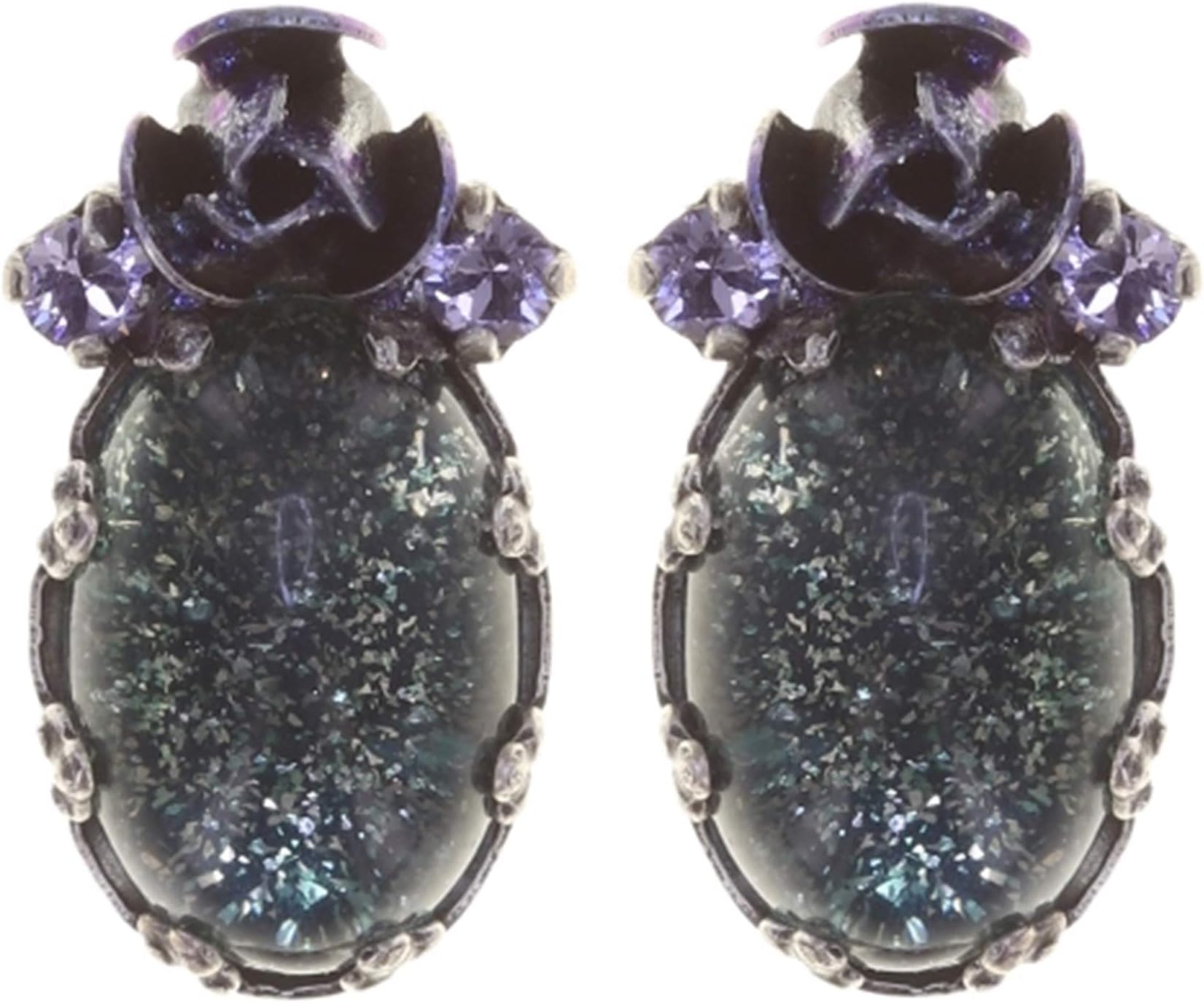 THEY CALL ME THE WILD ROSE Earrings KONPLOTT - Designer Fashion Jewellery with Swarovski Elements Earrings with Glitter Stones for Women Beautiful Gift