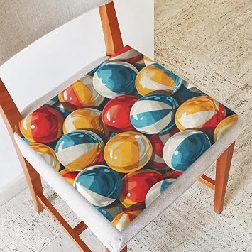 Chair Cushion for Dining Chairs Sugar Ball Seat Cushion Memory Foam Chair Pad Kitchen Desk Pads for Indoor Outdoor