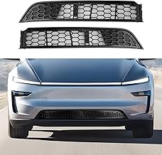 [2 Pack] LFOTPP Front Grille Grills for Tesla Model Y Juniper 2025 2026 2027 Air Outlet Lower Bumper Front Air Vent Grills Replacement for Tesla Model Y Accessories