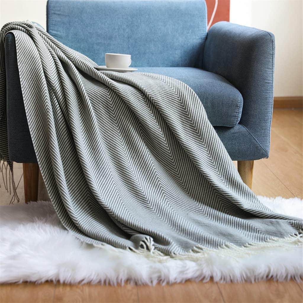 Couverture lit et canapé Argento : châle de sieste idéal sous la climatisation en été