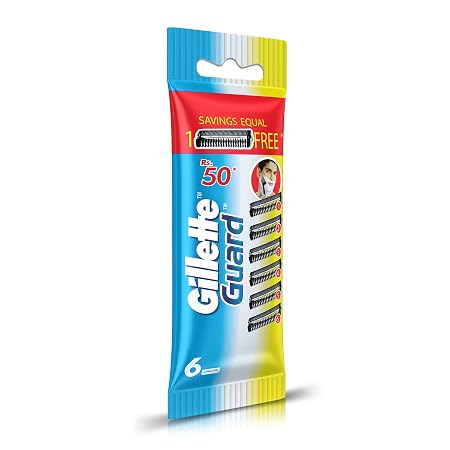 Gillette Guard Manual Shaving Razor Blades - 6 Cartridges