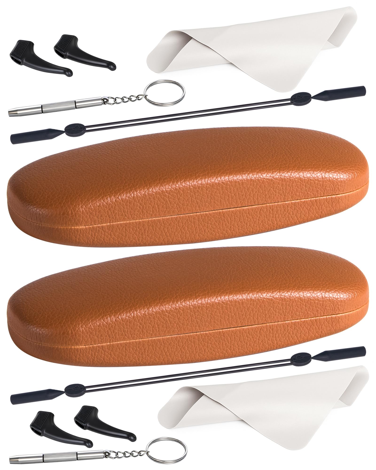 RayLove Unisex Hard Shell Eyeglasses Cases, Protective Case For Glasses