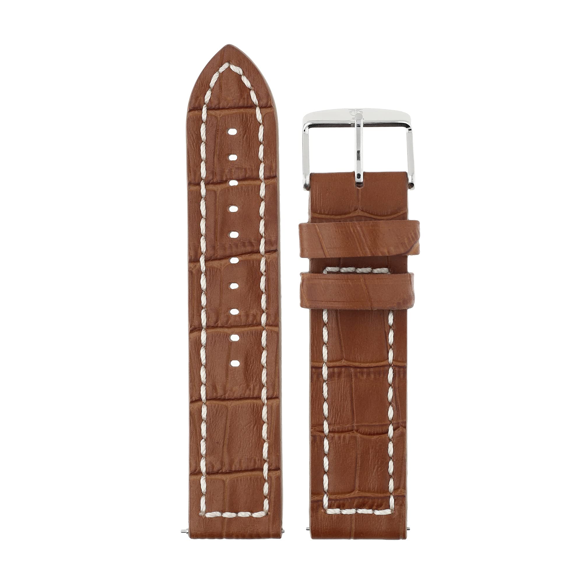 Titan 22 mm Tan Genuine Leather Strap for Men (B0919ZH3X5) Amazon Price History, Amazon Price Tracker