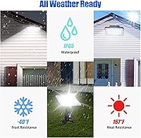 Vista 4 de DragonLight Luz de inundación LED de 300 W, luz LED súper brillante para estadio al aire libre (equivalente a 2500 W) 45,000 lm 5000 K luz diurna