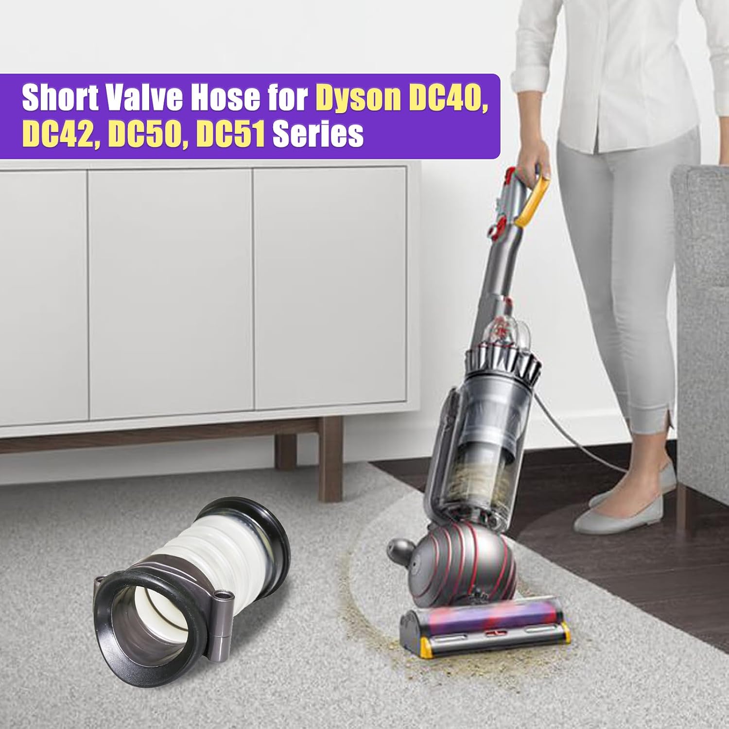 Vacuum Cleaner Hose for Dyson DC40 DC42 DC50 DC51 Series Vacuum Cleaner Short Lower Duct Change Over Hose # 922625-03